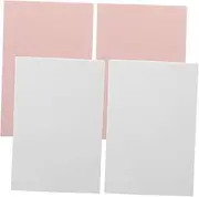 COOPHYA 4pcs Rubber Carving Blocks for Printmaking for DIY Crafts Stamp Making Easy to Carve Pink White Linoleum Blocks for Detailed Designs Handcraft Projects