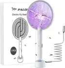 PALONE Electric Fly Swatter 3000V Bug Zapper Racket 2 in 1 Fly Swatter