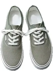 [nichangyuyi] Solid Color Casual Canvas Women's Shoes Autumn Versatile Trend Couple Sports Skateboard Flat Shoes, Army Green, 7
