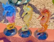 Metal Seahorse Nautical Ocean Life Yard Art Garden Decor