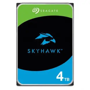 【SEAGATE 希捷】SkyHawk 4TB 3.5吋 5400轉 256MB 監控內接硬碟(ST4000VX016)