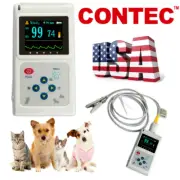 Veterinary Pulse Oximeter Handheld SPO2 PR Monitor Vet Tongue Probe+Software USA