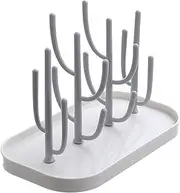 Baby Bottle Drain Rack, Feeding Cup Holder, Vertical Baby Bottle Drying Rack With Detachable Brackets, Space Saving countertops Standing Dish Holder, For Bottles, Teats, Cups, Pump Parts And Dryer