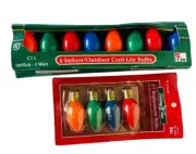 Vintage 8 & 4 K-Mart C-7 1/2 Cool-Lite Multicolor Indoor/Outdoor 5 Watt Bulbs