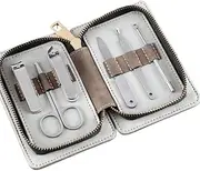 Manicure Set,Nail kit Manicure Set,Nail Care kit, Stainless Steel 6 Piece Nail Scissors Set Nail Clippers Zipper Bag Trimming Manicure Tools