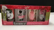 A Christmas Story Glassware Set of 4 16 oz Glasses Silver Buffalo Drinking Glass