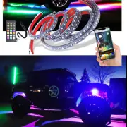 LED Wireless Remote Control Under Body Glow Kit for Jeep Wrangler JK JL JLU (for: Jeep)