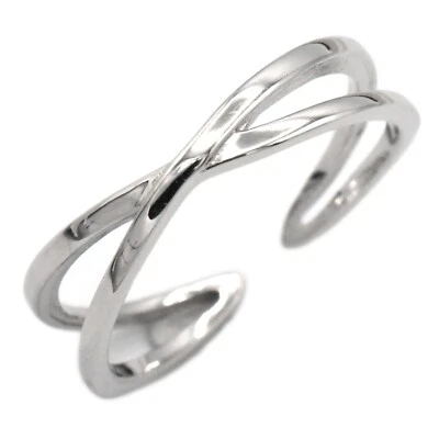 5mm Criss Cross Toe Ring Solid 925 Sterling Silver Adjustable Band