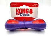 KONG Duets Duos Bone Small Squeaky Easy Grip Dog Fetch Toy