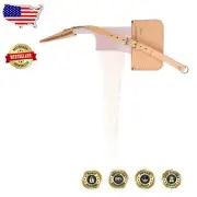 Brown Leather Protective Sheath for Pulaski Axes - Lightweight and Functional