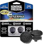 KontrolFreek FPS Freek Battle Royale Nightfall for PlayStation 4 (PS4) and PlayStation 5 (PS5) | Performance Thumbsticks | 2 High-Rise Convex (Domed) | Black