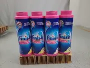4x READ Finish Hard Water Booster Powder Lemon Sparkle 14 Oz Pink Removes Stains