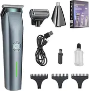 T-type Barber Scissors Professional Barber And Beard Trimmer Cordless Barber Scissors For Haircuts Men's