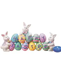 在飛比找蝦皮商城精選優惠-復活節 復活節裝飾 新款復活節兔子彩蛋樹脂裝飾Easter 