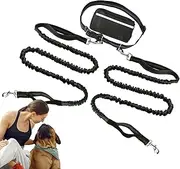 Double Dog Lead, Double Head Reflective Nylon Dog Lead, Heavy Duty Recall Training Doggy Lead with Storage Bag, Dog Lead for Dag Walking and Training Supplies