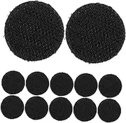 GLEAVI 20pcs Hook and Loop Fasteners Double Sided Sticky Tapes Anti Slip Gripper Tapes Carpet Stickers for Home Office Round Adhesive Wall Mounting Tape