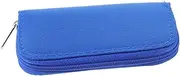 jojofuny Memory Card Storage Case 22 Slots Zipper Closure/Card Organizer Blue