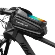7" Bicycle Bag Bike Frame Bag Phone Holder Handlebar Bags Case Packet Waterproof