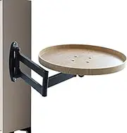 Vibhgtf Wall Table - Swivel Bedside Table | Retractable Floating Desk, Folding Drop Leaf Table, Folding Table, Folding Wall Bracket for Living Room, Bedroom and Study