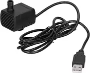 Respicefinem Premium USB Plug Water Pump For Fish Tank Micro Circulation With Suction Cup DC5V 120L/H 50cm Lift Compact Design Ideal For Small To Medium Sized Tanks