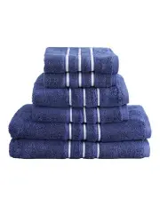 [Myplaza] Bath Towels Set Of 6 Pack in Navy
