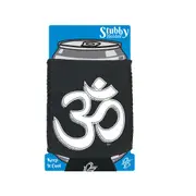 Om Sign - Funny Novelty Stubby Holder With Base