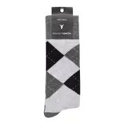 ARGYLE MEN'S DRESS SOCK GREY MARLE