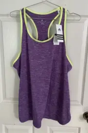 Adidas Performance Climalite Tank Top Women’s XL Purple Neon Athletic NWT!