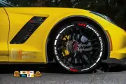 CORVETTE CUSTOM Wording Tire Lettering CREATE YOUR OWN Sticker -Fast Shipping-