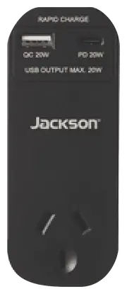 Jackson Rapid Charge USB-C/A Wall Adapter