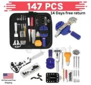 147 pcs Watch Repair Kit Watchmaker Back Case Remover Opener Link Pin Spring Bar