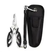 Stainless Steel Fishing Pliers Scissors Line Cutter Split Ring Hook Remover Tool