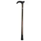 Metal WALKING STICK Travel Extendable Pole Compact Adjustable Lightweight - Bron