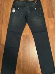 True Religion Geno Flap Big T “GGJD Last Call” 32x32 / Blue Relaxed Slim