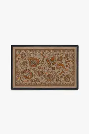 Spring Has Sprung Burnt Orange Doormat by Iris Apfel