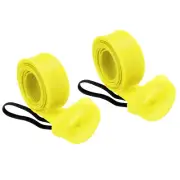 2 Pcs 67 Inch Rod Sock, Fishing Rod Sleeve Mesh Pole Pointed End, Yellow