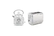 2pc Laura Ashley 1.7L Dome Electric Kettle & 2 Slice Toaster Set - Wild Meadow