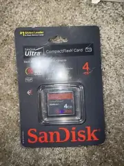 SanDisk Ultra 4GB CF CompactFlash Card SDCFH-004G-A11 brand new sealed for DSLR