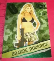 2013 Benchwarmer Signature BRANDE RODERICK Boot Camp #12 Green Foil/10 PLAYBOY