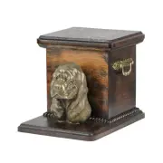 American Cocker Spaniel wooden urn with a dog Art-Dog