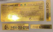 Nintendo Game Boy Color Gbc New Custom Label set Premium Brush Gold METAL SERIES