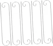BESPORTBLE 10pcs Garden Decoration Hook Hook Bird Feeder Stake Garden Flag Holder Stand Bird Feeder Hanger Flower Basket Stand Flower Basket Hanger Iron Silver