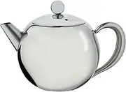 Café Ole Rondeo Stainless Steel Tea Pot Easy Pour Teapot with Infuser Basket 17oz 500ml