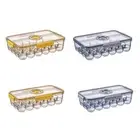 Transparent Refrigerator Egg Storage Holder Box 18-Grid/24Grid Kitchen Freshness