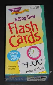 Telling Time Flash Cards by Trend Enterprises (New in Package!) FREEE SHIPPING!