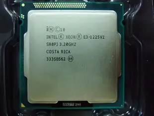 【含稅】Intel Xeon E3-1225 v2 3.2G 1155 77W 正式庫存散片一年保 內建HD P4000