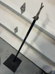 Adjustable jack stand light duty for exhaust pipe conduit joists "third hand"