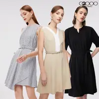 在飛比找momo購物網優惠-【G2000】設計百搭款休閒洋裝(4款可選)