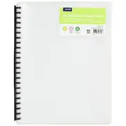 J.Burrows Recycled Refillable Display Book 40 Pockets Clear