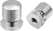 Benlari Chrome Solo Seat Nuts Seat Mounting Nuts 1/4"-20 Thread Compatible for Harley Davidson Touring Softail Street Glide Road Glide Road King